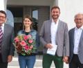 Bild: Hirsch
Die Bürgermeister Thomas Falter (links) und Harald Bemmerl (Zweiter von rechts) sowie Geschäftsstellenleiter Daniel Fendl (rechts) empfingen Schulleiter Dominik Bauer (Mitte) und Konrektorin Sabine Voggenreiter (Zweite von links) zum Antrittsbesuch im Rathaus.