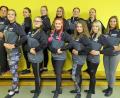 Bild: hl
Die von Michaela Ernstberger (hinten links) trainierte die Prinzengarde studiert schon seit Wochen ihren Garde- und Schautanz ein. Zur Truppe gehören auch Larissa Sollfrank und Melissa Bregler (vorne, Zweite und Vierte von rechts), die auch als Tanzmariechen in Aktion treten werden.