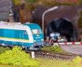 Bild: Hösamer
Stau am Bahnübergang: Diesmal nicht in Nabburg, sondern en miniature auf der Anlage der Schwandorfer Modellbahner.