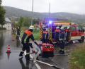 Bild: mmj
Über einen Kilometer führte die Wasserförderung von der Ascha bis zum angenommenen Brandort.