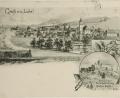Bild: exb
Helmut Friedl bewahrt diese Ansichtskarte aus dem Jahr 1901 auf. Das Motiv wurde vom Neunburger Künstler Georg Dorrer gemalt.