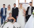 Bild: bö
Die Brautmodenschau im Saal des Hammerschlosses war ein besonderer Blickfang für die vielen Besucher der Hochzeitsmesse.