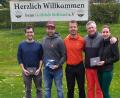 Bild: Golfclub Stiftland/exb
Einige Teilnehmer der Vierer-Clubmeisterschaft des Golfclubs Stiftland.