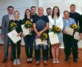 Bild: Karoline Gajeck-Scheuck/exb
Ehrungen standen bei den Stadtwerken auf der Tagesordnung (von links): Geschäftsführer Stephan Prechtl, Theresa Ehrnsperger, Angelika Koller, Daniel Wanninger, Stephan Gruber, Thomas Reiß, Erika Termer, Peter Falk, Benjamin Hüttner und OB Michael Cerny.