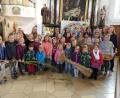 Bild: mng
Kleine Gesangstalente und junge Schauspieler: Die Geschichte über die Feldmaus "Frederick" steht im Mittelpunkt des Familiengottesdienstes zu Erntedank. Für die musikalische Gestaltung sorgt der Kinderkirchenchor.