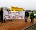 Bild: Hösamer
Demonstranten aus der Oberpfalz und Niederbayern protestierten vor dem Erörterungstermin gegen den Süd-Ost-Link.