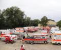 Bild: jma
Der Parkplatz reichte gerade aus für die 200 Einsatzkräfte