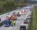 Bild: exb/THW Nabburg
Bei drei aufeinanderfolgenden Karambolagen auf der A 93 wurden am Freitag 19 Personen leicht verletzt.