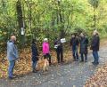 Bild: Andreas Royer
Die Abordnung des Verdi-Ortsvereins auf dem Bergbaupfad.