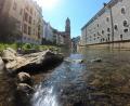 Bild: Petra Hartl
Niedrigwasser an der Vils in Amberg im Hochsommer 2019.