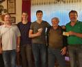 Bild: Klaus Gottfried/exb
Im Bild von links: Egid Nickl, Norbert Demleitner, Thomas Sticht, Benjamin Bayerl, Raphael Kuchenreuther, Martin Schreyer und Franz Galitzdörfer.