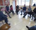 Bild: bba
Die Workshop-Crew mit (links) Dominic Schmitz sowie (Dritter bis Fünfter von links), Yilmaz Atmaca, Naila Chiki und Asmen Ilhan.