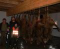 Bild: mh
Vor einem Teil der insgesamt 32 erlegten Wildschweine stehen von links die Jagdpächter Franz Lindner und Markus Hirmer. Beeindruckt waren auch die Hirmer-Söhne Elias (links) und Jonas.