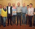 Bild: sön
Vorsitzender Reinhard Ott (Dritter von links) mit den Vorstandsmitgliedern Ottilie Blank, Gerlinde Hafenbradl, Hans Ram, Erich Brem, Karl-Heinz Ruzok, Rita Brem-Wittmann, Rita Thomas und Daniel Berner (von links).