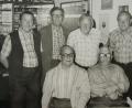Bild: gpa
Der erste Vorstand des Rentnervereins: (vorne, von links) Vorsitzender Hans Tröger und Kassier Georg Vogl, (hinten, von links) Beisitzer Ludwig Kellner, Schriftführer Georg Sertl, stellvertretender Vorsitzender Josef Schwemmer und Beisitzer Georg Fürk.