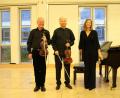 Bild: Jana Müller
Mit kammermusikalischen Perlen glänzen (von links) Thomas Kaes, Joshua Epstein und Heather Epstein.