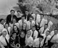 Bild: exb/Markus König
Die Kingsize-Bigband groovt bei NEW-Musics in Trabitz. Die professionellen Musiker müssen sich gehörig anstrengen, sonst könnte es passieren, dass ihnen die Kingsize-Juniors auf der Bühne der "Lumperer Hall" die Schau stehlen.