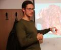 Bild: Joachim Gebhardt
Drastische Beispiele von Wildtier-Erkrankungen zeigte Tierarzt Andreas Frank den Jägern. Es ging auch um den Schutz von Mensch und Hund.