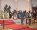 Bild: bnr
Die BJV-Kreisgruppe Nabburg feierte die diesjährige Hubertusmesse in Unterköblitz. Den Gottesdienst zelebrierte Pfarrer Markus Ertl, die musikalische Gestaltung lag in den Händen der Jagdhornbläser der Kreisgruppe.