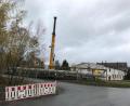 Bild: Thomas Döhler/exb
Das Förderband vom Steinbruch am Teichelberg bis zur Werkstraße ist demontiert worden.