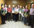 Bild: gm
Die Geehrten der Pittersberger Gartler (von links): Sandra Damm, Bürgermeister Josef Gilch, Hans Forster, Josef Boßle, Angela Bias, Michael Götz, Josef Huger, sen., Elfriede Trepesch, Gaby Beer und Vorsitzender Gerhard Büchold. Den Leuten der erste Stunde sowie den steten Stützen wurde besonders gedankt.
