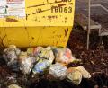 Bild: R. Kreuzer
Der Gelbe Sack gehört nicht neben Grüncontainer.