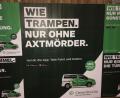 Bild: we
„Wie Trampen. Nur ohne Axtmörder.“ In ganz Leipzig sind Plakatwände mit Werbung von „CleverShuttle“ tapeziert. Das sorgt für Unmut. Nicht nur im großen Leipziger Freundeskreis der ermordeten Tramperin Sophia Lösche.