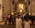 Bild: exb/Heidrun Hofmeister
Die Vorschulkinder gestalten den Wortgottesdienst mit.