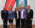 Bild: Bühner
Jubiläumsredner und Ehrengäste beim Malteser-Jubiläum sind (von links) stellvertretender Landrat Albert Nickl, Diözesanleiterin Adelheid Freifrau von Gemmingen-Hornberg , stellvertretende Pflegedienstleiterin Carmen Kummer, Bezirksgeschäftsführerin Iris Mages, Pflegedienstleiterin Maria Bertholdt, Dienststellenleiter Dieter Landgraf und Bürgermeister Jens Meyer.
