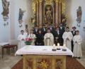 Bild: jzk
Ein dankbares „Vergelt`s Gott“ sagte Pfarrer Konrad Amschl den Kaibitzer Schloßbläsern für die eindrucksvolle Bläsermesse in der Jakobuskirche in Marchaney.