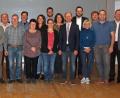 Bild: sön
Die Gemeinderatskandidaten des SPD-Ortsvereins mit Bürgermeisterkandidaten Werner Scharl (Sechster von rechts) und Wahlleiter Bezirksrat Richard Gaßner (rechts).