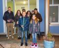 Bild: hme
Theresa I. & Kilian I. (vorne) sind das Kinderprinzenpaar, Jessica I. (hinten Dritte von rechts) und Tobias I. (hinten rechts) das neue Prinzenpaar in Kohlberg.