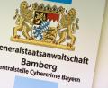 Bild: Nicolas Armer
Der Schriftzug „Generalstaatsanwaltschaft Bamberg - Zentralstelle Cybercrime Bayern“ ist zu lesen. Foto: Nicolas Armer/dpa