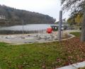 Bild: rn
Badegäste gibt es im November am Rußweiher nicht. Doch das Badeverbot wegen Blaualgenbefalls ist aufgehoben.
