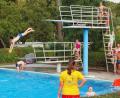 Bild: sön
Noch ein Jahr können die Gäste im Riedener Freibad den Sprungtum nutzen. Im neuen Bad wird es ihn nicht mehr geben.