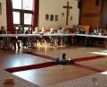 Bild: Pfarrei Wiesau/exb
Moses und die 40 Jahre dauernde Wanderschaft der Israeliten standen im Mittelpunkt des Kinderbibeltags im Pfarrzentrum St. Michael.