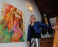 Bild: Wolfgang Steinbacher
Vernissage zur Kunstausstellung "Welten" Uschi Faltenbacher, musikalisch begleitet von Fred Munker, Pfarrhof Theuern