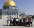 Bild: sus
Die Reisegruppe aus Pfreimd, Schwarzenfeld und Stulln vor dem Felsendom in Jerusalem.