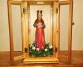 Bild: ld
Beim sogenannten "Frauentragen im Advent" wird die Figur einer schwangeren Madonna weitergegeben und verbleibt einen Tag in der "neuen Herberge". Die Übergabe kann so gestaltet werden, dass zwischen Überbringer und Empfänger interessante Gespräche entstehen.