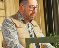 Bild: Bühner
Axel Thomas Schmidt aus Pirk beim Vortrag.