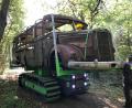 Bild: exb
Bergung des Busses, Baujahr 1951, mit einem Spezialraupenfahrzeug
