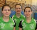 Bild: exb/Erich Kneißl
Das Mädchenteam mit (von links) Eva Wittmann, Lea Wittmann und Antonia Heigl liegt auf dem ersten Platz in der Bezirksoberliga.