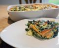 Bild: Gabi Schönberger
Aus Süßkartoffelscheiben und einer leckeren Spinatzubereitung entsteht eine köstliche Lasagne.
