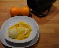 Bild: Schiffer
Mit einer Kugel Vanilleeis serviert OWZ-Küchenchef Michael Schiffer die Crêpes Suzette.