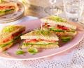 Bild: exb
Eine ungewöhnliche Kombination, aber unheimlich lecker: das Sandwich mit Erdnuss-Müsli-Creme.
