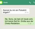 Bild: nt/az
Immer wieder erreichen die Online-Redaktion Nachrichten per Whatsapp, die eigentlich für jemand anderen gedacht waren.