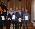 Bild: soj
Kolping Ebnath ist im Bilde: (von links) stellvertretender Vorsitzender Hubert Knott, Angelika Putzer, Vorsitzende Carolin Knott, Ehrensenior Karl Eichhorn, Manfred Vetter, Max Rubenbauer, Norbert Söllner, Hans Enders, Josef Schüller und Erwin Popp.
