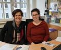 Bild: exb/Susanne Götte
Gisela Baur-Pająk (rechts) ist die Nachfolgerin von Tanja Fichtner auf der Projektstelle für Gedenken und Versöhnung. Sie organisiert Deutsch-Tschechische Begegnungen für Kinder und Jugendliche.