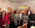 Bild: exb/Gramlich
MdB Ulrich Lechte (Zweiter von rechts) unterstützt die FDP-Kreistagskandidaten Lorenz Scherer, Martina Strauch, Anna Pietz, Hans Pietz, Mathilde Wilka, Wolf-Dieter Grahn,
Janette Stopkova und Tobias Koller (von links).