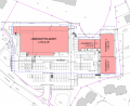 Bild: Ratisbona Handelsimmobilien
So sieht der Lageplan für das Einkaufszentrum im Naabtal mit Zufahrt von der Regensburger Straße aus. In den großen roten Komplex zieht ein Rewe-Markt ein. Für den Fachmarktbau ist Ratisbona mit Interessenten noch in Verhandlungen.